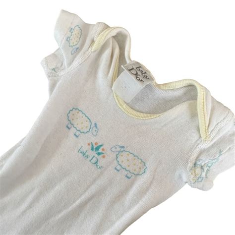 vintage baby Dior layette sheep